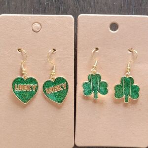 St. Patrick's Day Handcrafted Earrings 2/$15